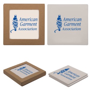 Square Absorbent Stone Coaster Duo - IL6234