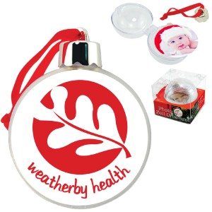 Round Ad-Ornament w/Imprint - IL6237
