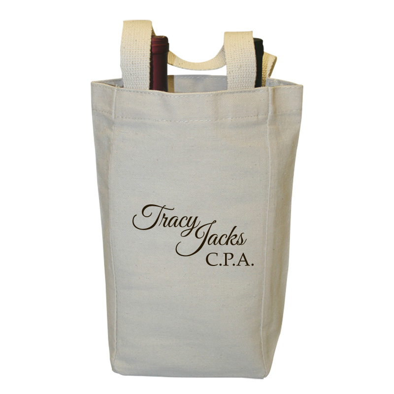 Product Photo 1 Calistoga Two-Bottle Cotton Wine Tote