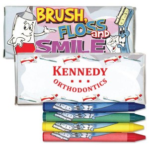 Four Pack Crayons, Dental Design Custom - WO1130