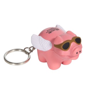 Flying Pig Stress Reliever Key Chain - AR1327