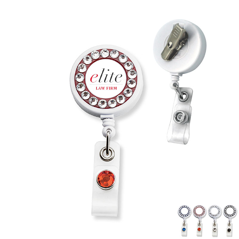 Product Photo 1 Bling Ring Retractable Badgeholder, Alligator Clip