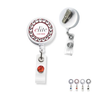 Bling Ring Retractable Badgeholder, Alligator Clip - DE3130