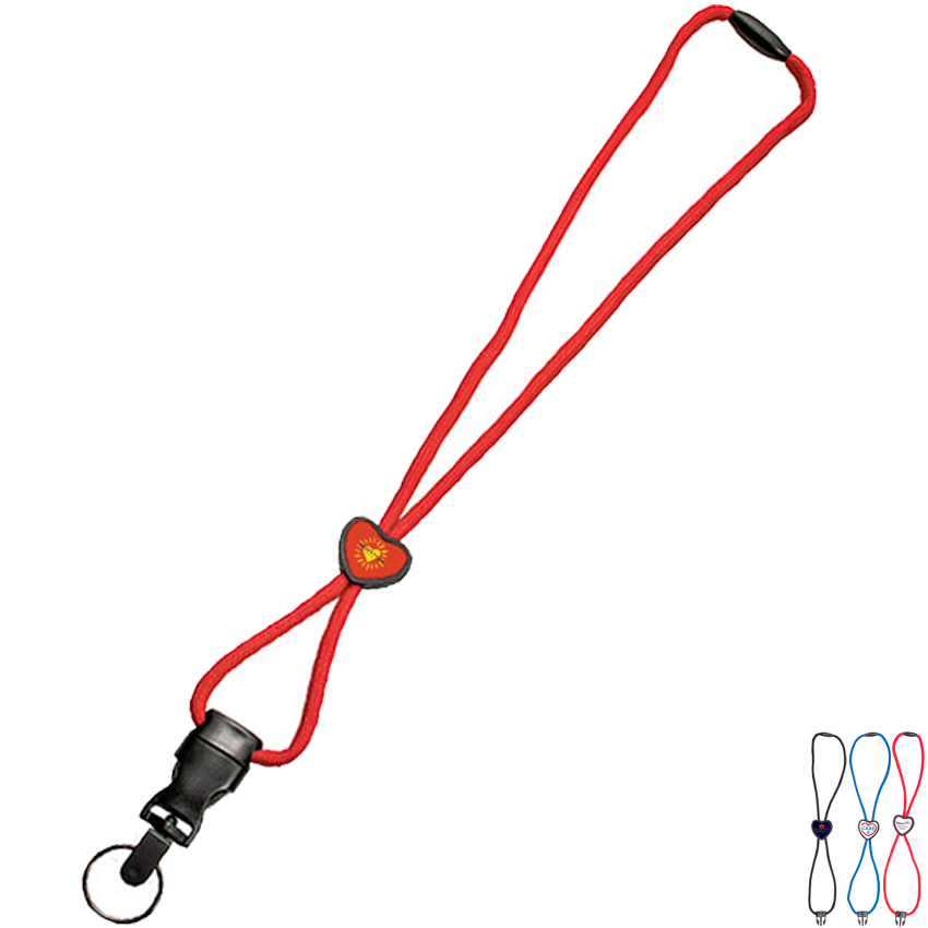 Product Photo 1 Braided Lanyard with Heart Slider