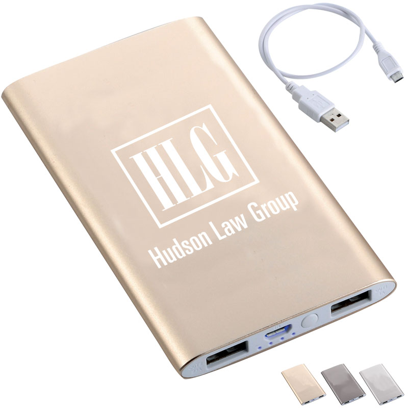 Product Photo 1 Sleek Aluminum Power Bank, 4000mAh