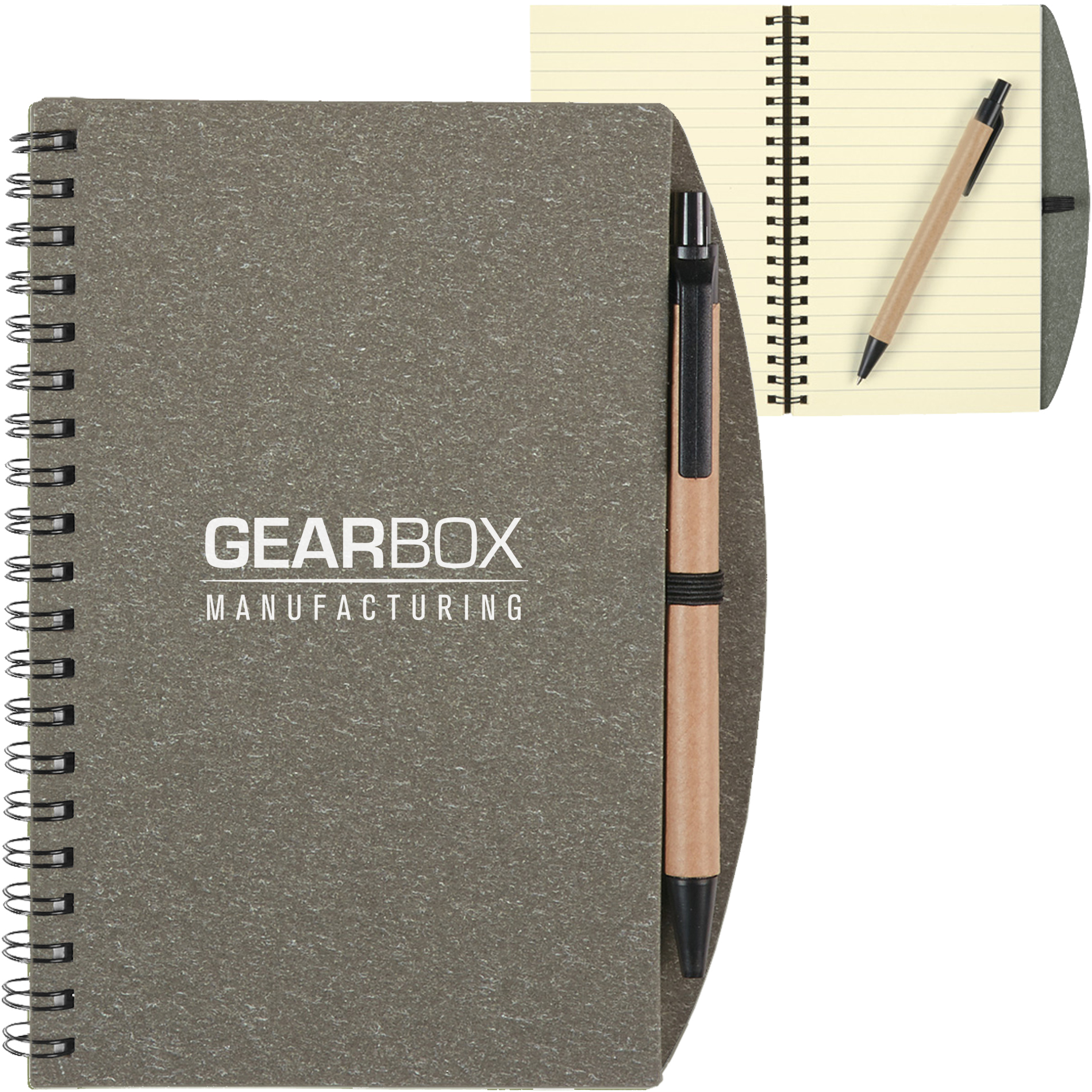 Product Photo 1 Vintage-Look Notebook with Pen, 5-1/4" x 6-3/4"