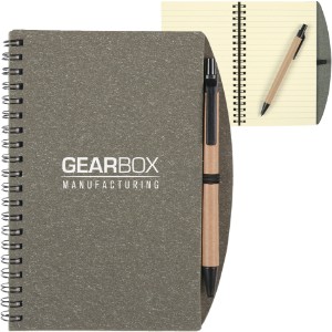 Vintage-Look Notebook with Pen, 5-1/4" x 6-3/4" - HT2661