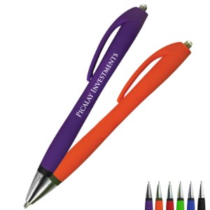 Halcyon Rubberized Click Pen - AK4302