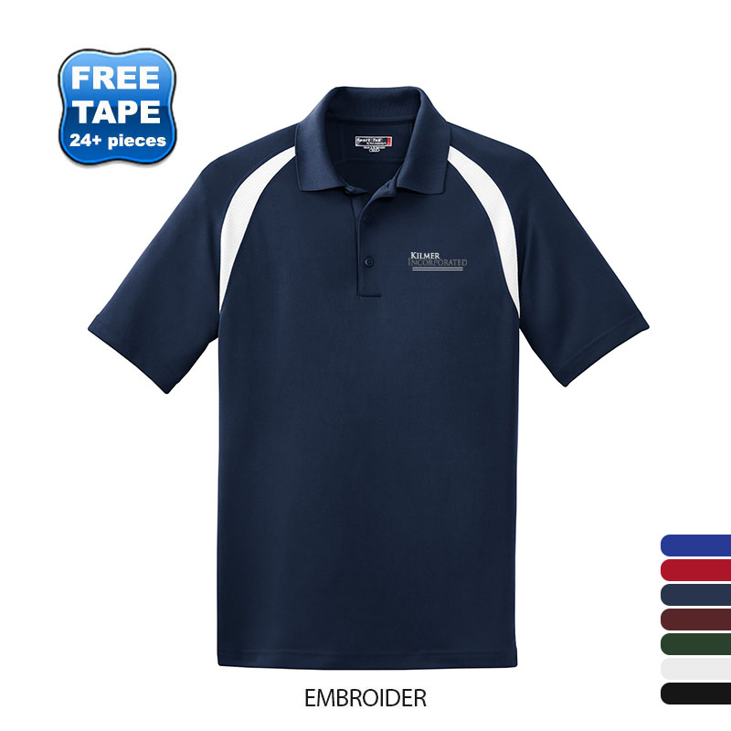 Product Photo 1 Sport-Tek® Dry Zone® Colorblock Raglan Men's Performance Polo