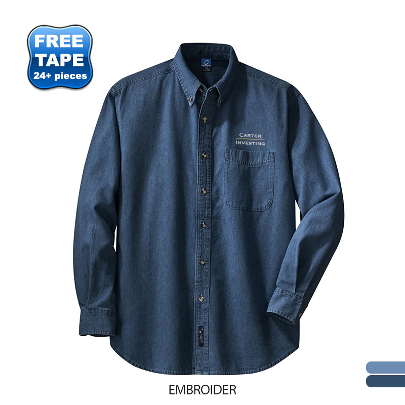 Product Photo 1 Port & Company® Value Denim Men's Shirt