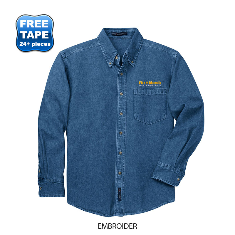 Product Photo 1 Port Authority® Heavyweight Denim Men's Shirt