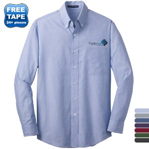 Port Authority® Crosshatch Easy Care Poplin Men's Shirt - WJ2070