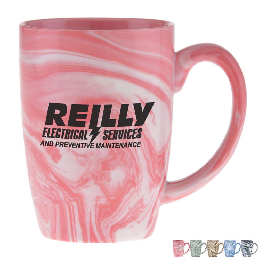 Product Photo 1 Palermo Marble Ceramic Mug, 16oz.