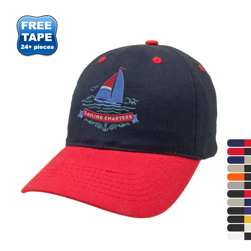 Product Photo 1 Two Tone Brushed Cotton Twill Semi-Constructed Cap