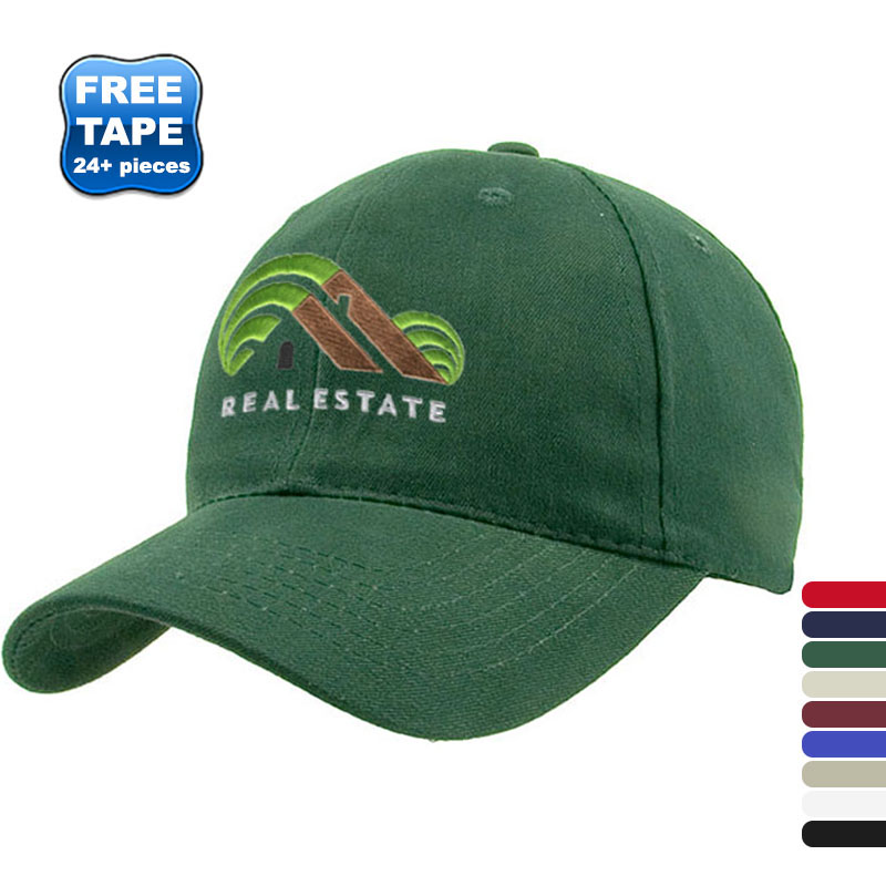 Product Photo 1 Brushed Cotton Twill Semi-Constructed Cap with Ring Buckle Closure