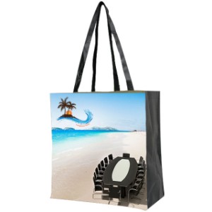 Sublimated Non-Woven Gusseted Tote, Two-Sided - LT1020