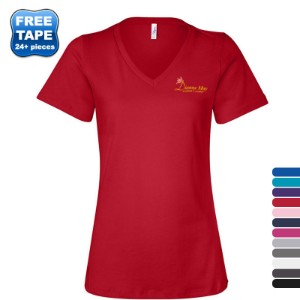 Bella + Canvas® Relaxed Cotton Jersey V-Neck Ladies' Tee - WG3571