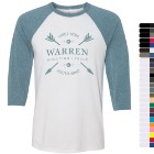 Photo 2 Bella + Canvas® Poly Cotton Unisex Baseball 3/4-Sleeve Tee