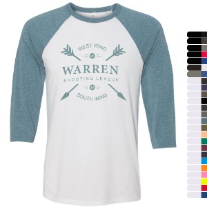 Bella + Canvas® Poly Cotton Unisex Baseball 3/4-Sleeve Tee - WG3565