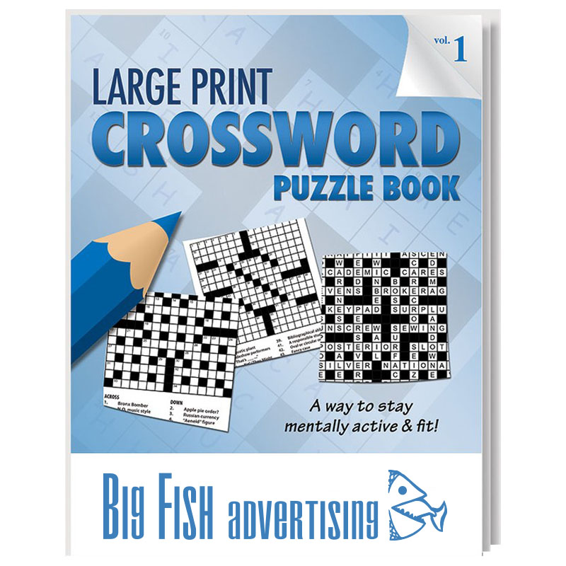Product Photo 1 Large Print Crossword Puzzle Book - Vol. 1
