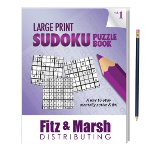Large Print Sudoku Puzzle Book with Pencil - Vol. 1 - CLB161