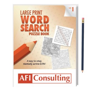 Large Print Word Search Puzzle Book with Pencil - Vol. 1 - CLB165