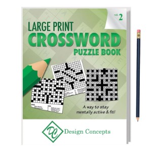 Large Print Crossword Puzzle Book  with Pencil - Vol. 2 - CLB173