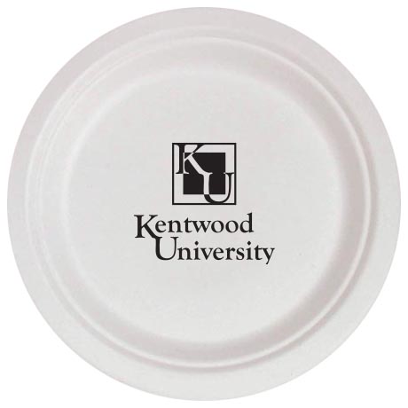 Product Photo 1 Biodegradable Round Paper Plate, 7"