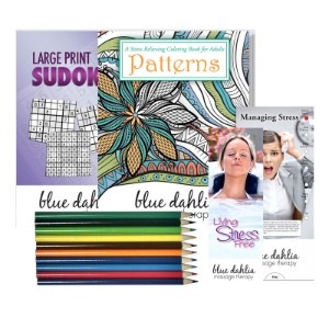 Stress Relief Deluxe Kit with Adult Coloring Book - CLB159