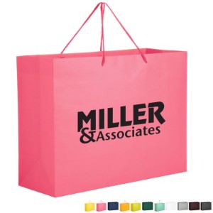 Matte Laminated Euro Tote Bag 13" x 10" - AB2202