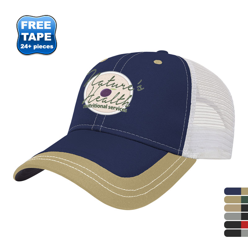 Product Photo 1 Value Two Tone Polyester Constructed Cap with Mesh Back
