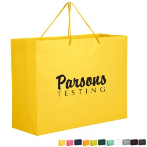 Matte Laminated Euro Tote Bag 16" x 12" - AB2214