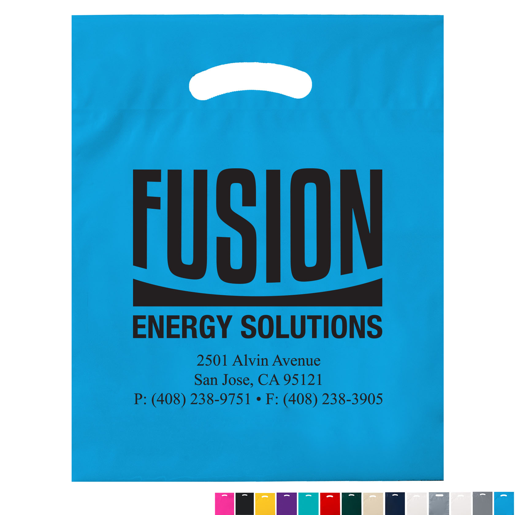 Product Photo 1 Fold-Over Reinforced Die Cut Plastic Bag, 15" x 19"