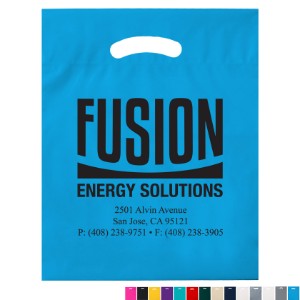 Fold-Over Reinforced Die Cut Plastic Bag, 15" x 19" - AB2222