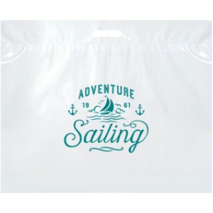 Fold-Over Reinforced Die Cut Plastic Bag, 16" x 13" - AB2224