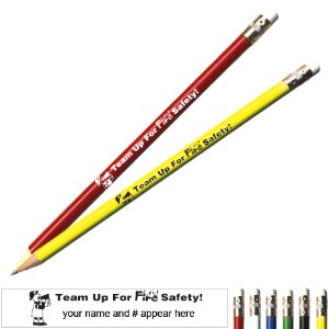 Team Up For Fire Safety Pricebuster Pencil - PCL109