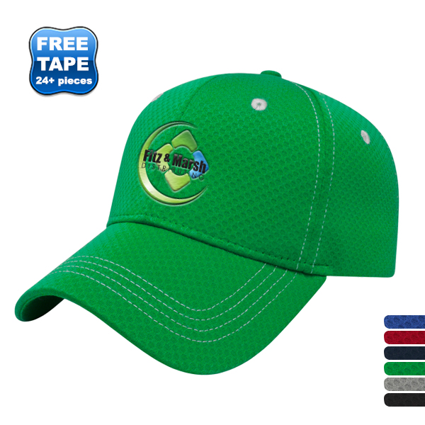 Product Photo 1 Soft Textured Polyester Mesh Constructed Performance Cap