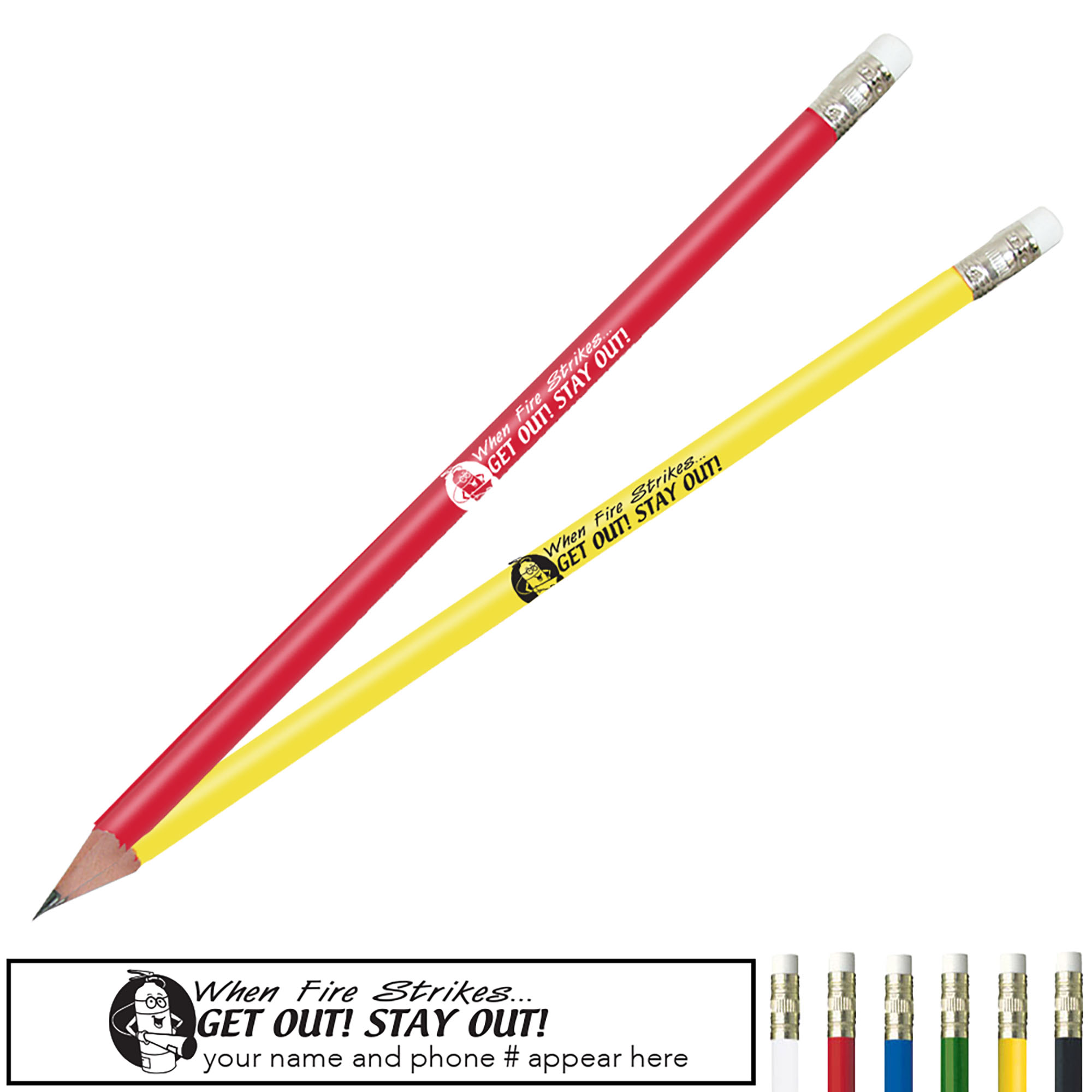 Product Photo 1 When Fire Strikes Get Out Stay Out Pricebuster Pencil