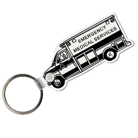 Product Photo 1 Soft Vinyl Key Tag, Ambulance