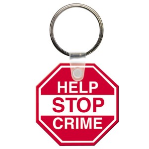 Soft Vinyl Key Tag, Stop Sign - TAG960
