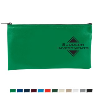 Horizontal Vinyl Bank Bag, 10.5" x 5.5" - NM1345