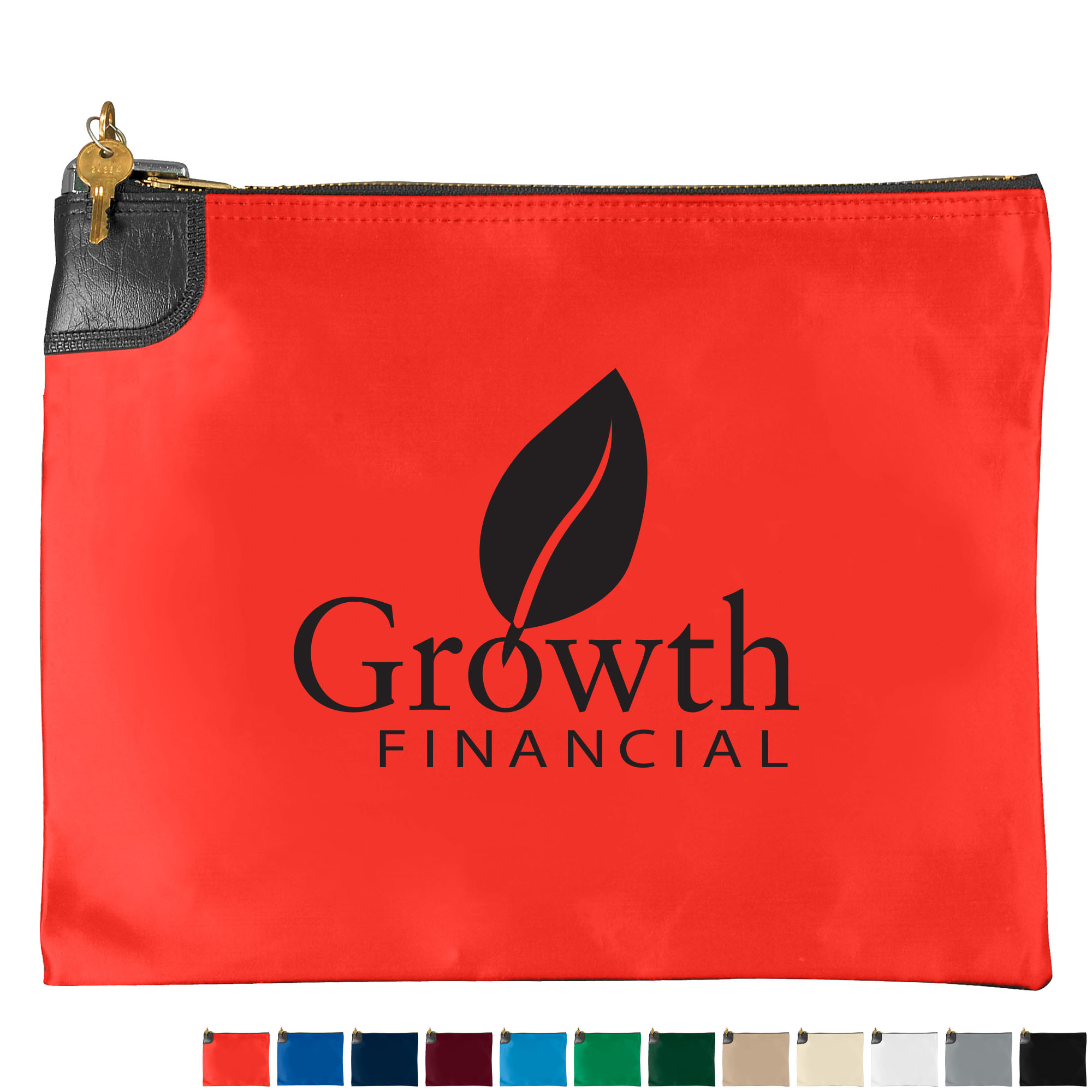 Product Photo 1 Night Deposit Locking Vinyl Bank Bag, 10.5" x 7"