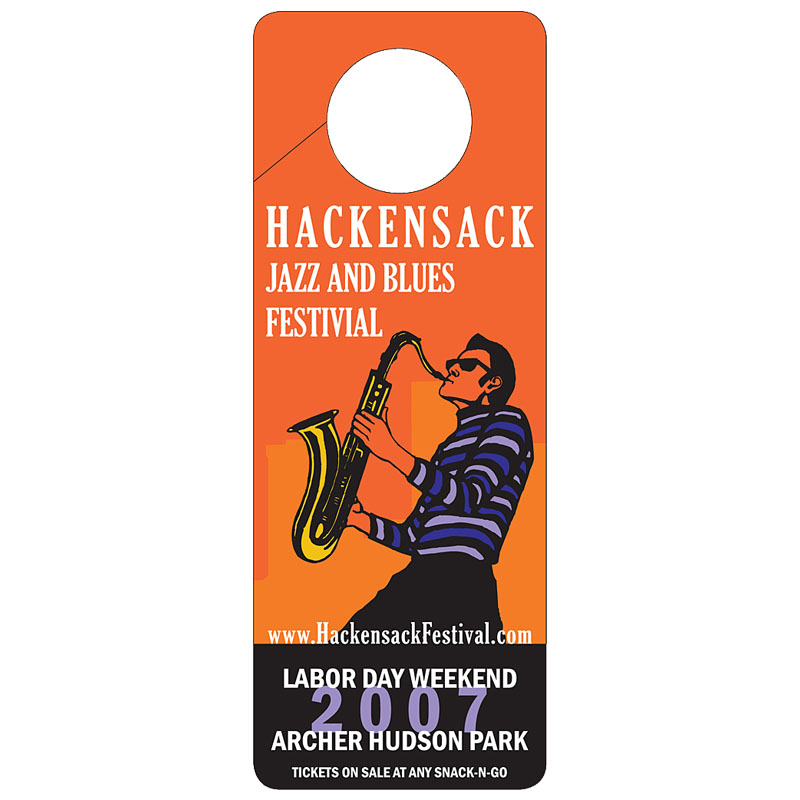 Product Photo 1 UV Coated Paper Door Hanger, 3" x 8"