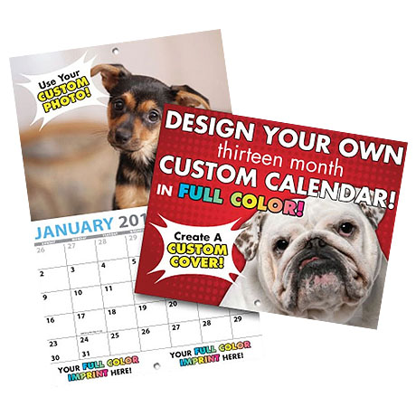 Product Photo 1 Completely Custom Wall Calendar, 13-Month