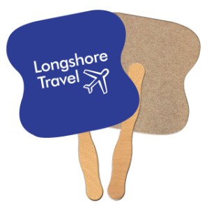 Hourglass Recycled Paper Hand Fan - LC2420