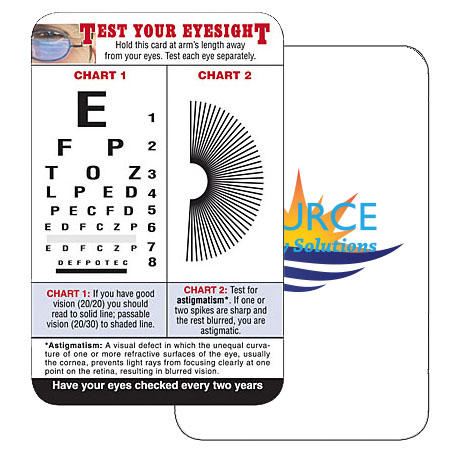 Product Photo 1 Vision Chart Wallet Card