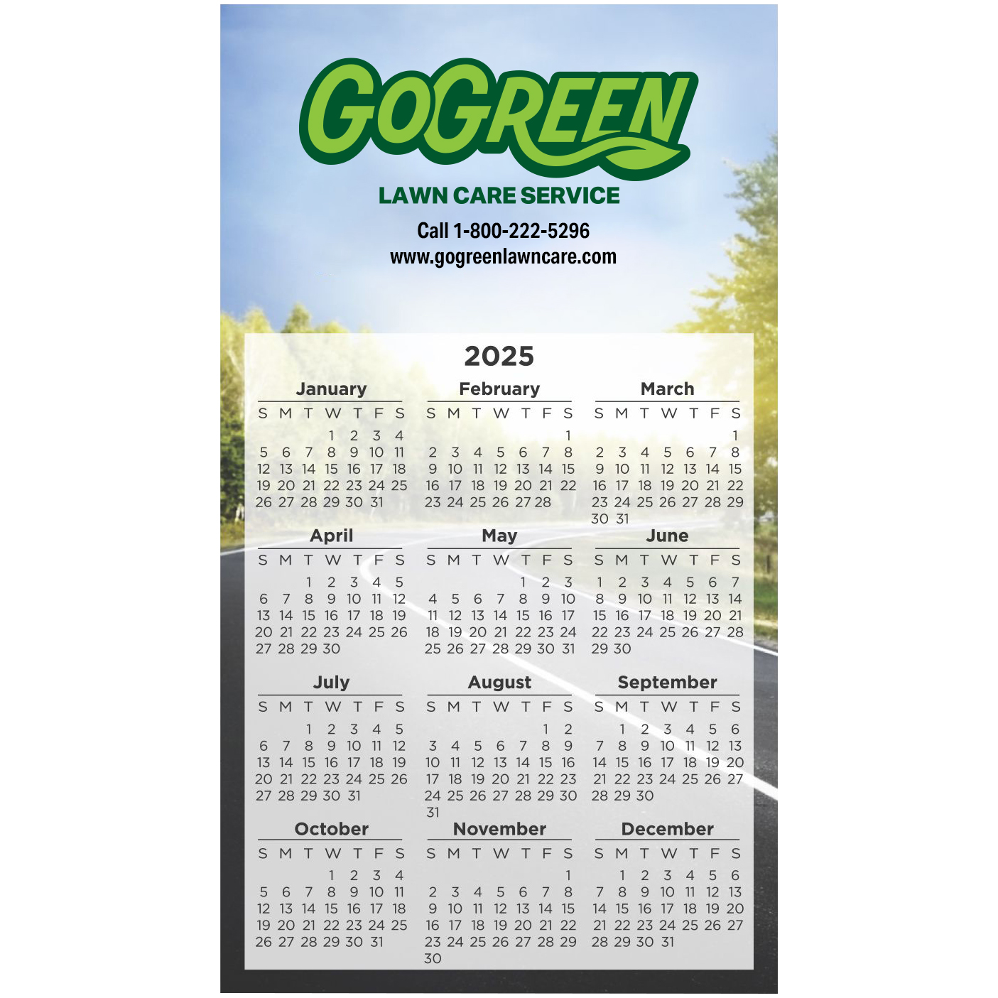 Product Photo 1 Rectangle Calendar Magnet, 4" x 7"