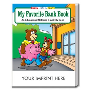 My Favorite Bank Coloring & Activity Book - CLB310
