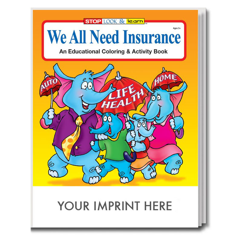 Product Photo 1 We All Need Insurance Coloring & Activity Book