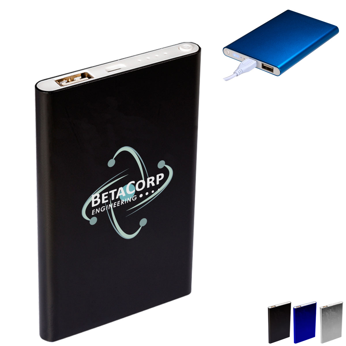 Product Photo 1 Metallic Lustre Power Bank, 4000mAh - CLOSEOUT!